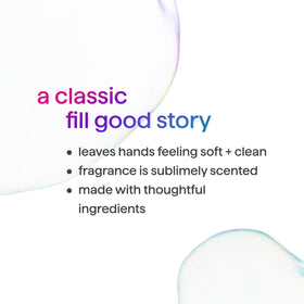 Method biodegradable formula plant-based cleanser for gentle hand cleaning.