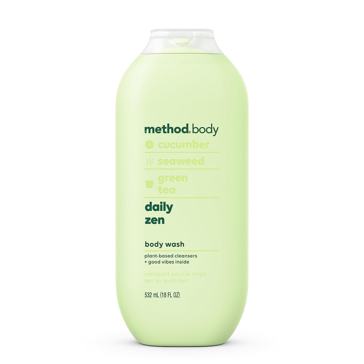 Method Body Wash Daily Zen bottle ready for calming morning shower
