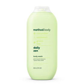 Method Body Wash Daily Zen bottle ready for calming morning shower