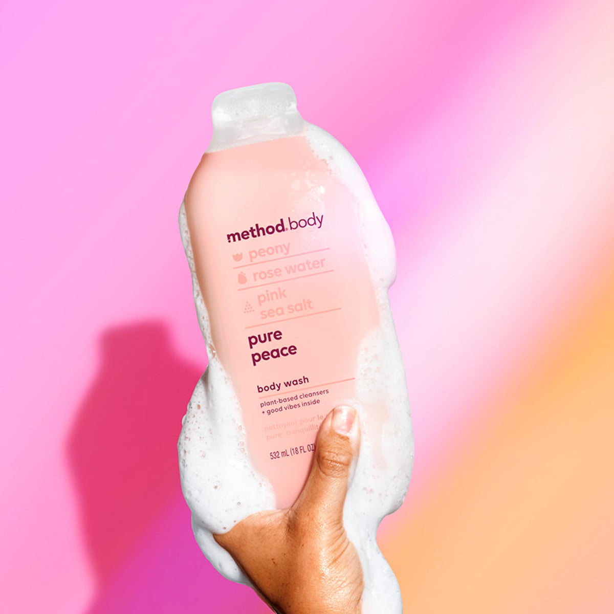 Method Pure Peace cruelty-free badge visible on packaging