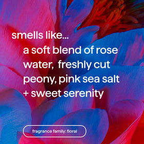 Method Pure Peace rose water note on bottle for soothing scent