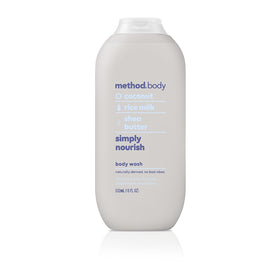 Method Body Wash Simply Nourish bottle highlighting nourishing hydration