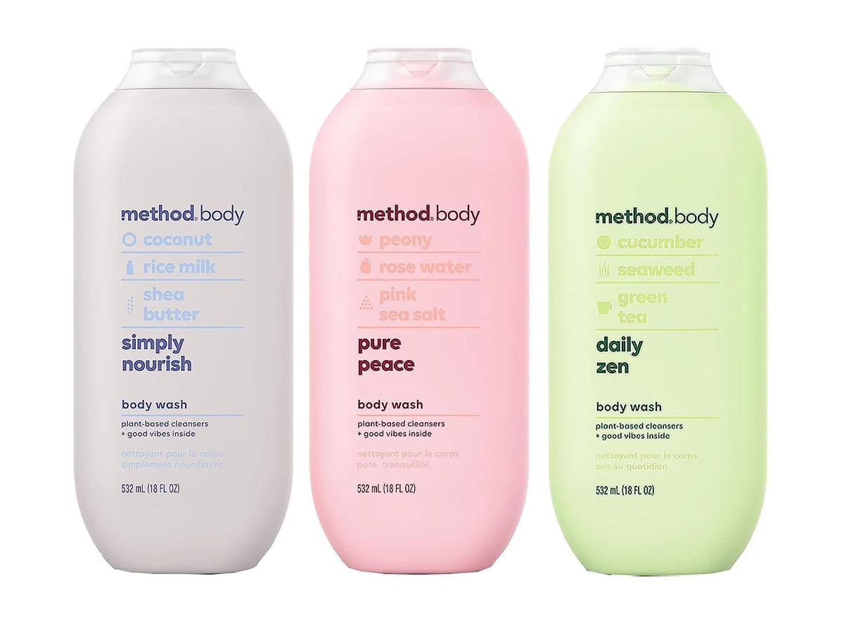Method Body Wash Variety Pack display for flexible shower routines