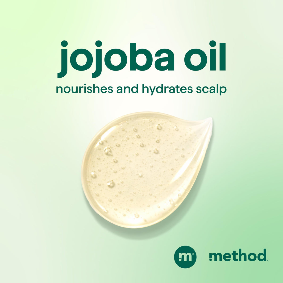 Method Daily Zen Shampoo with jojoba oil nourishes without weighing hair down.