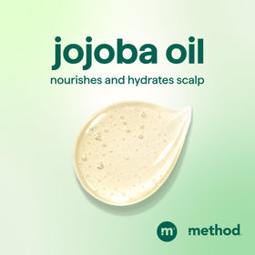 Method Daily Zen Shampoo with jojoba oil nourishes without weighing hair down.