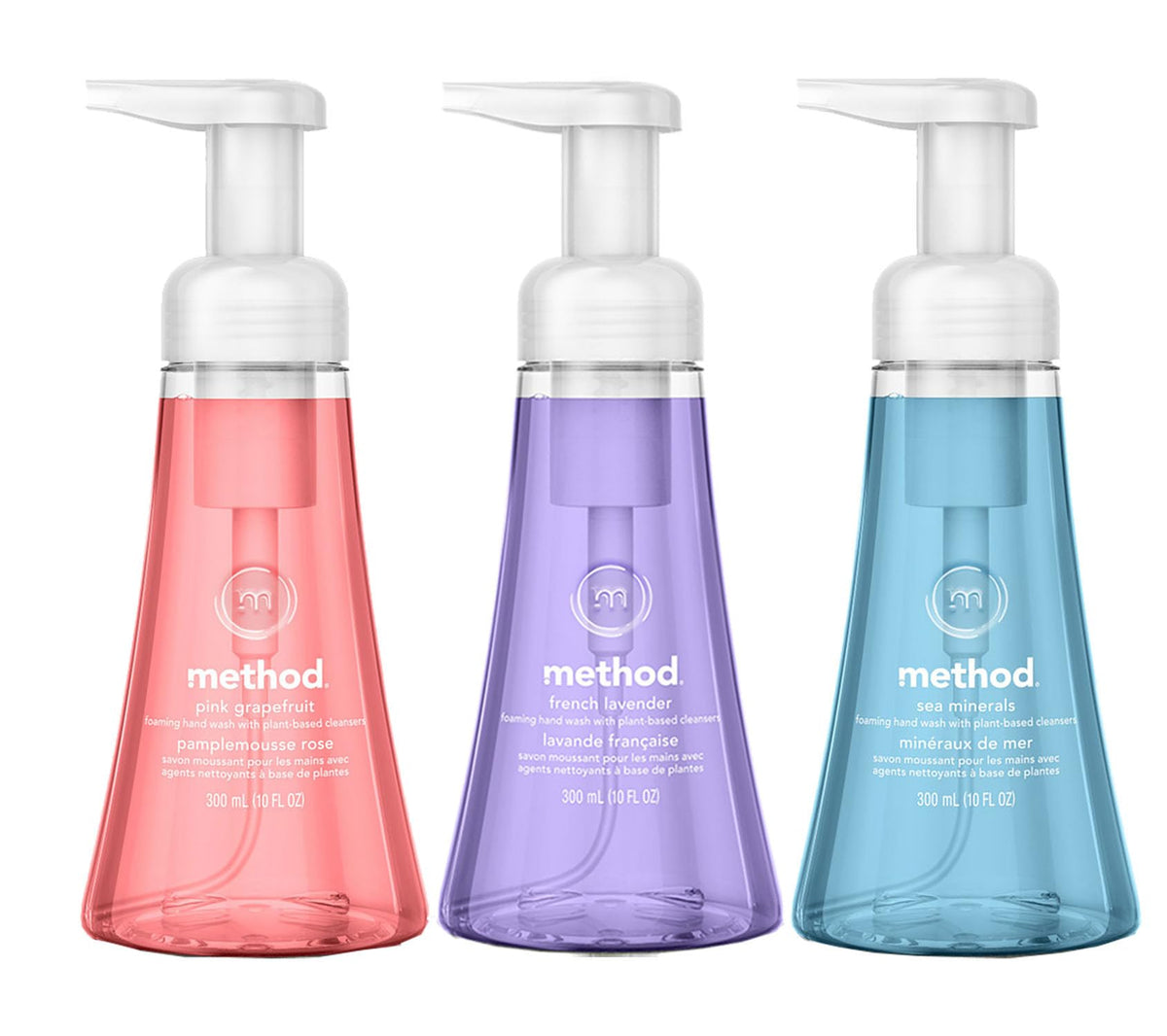 Method Foaming Hand Soap Pink Grapefruit bottle for a refreshing sink cleanse