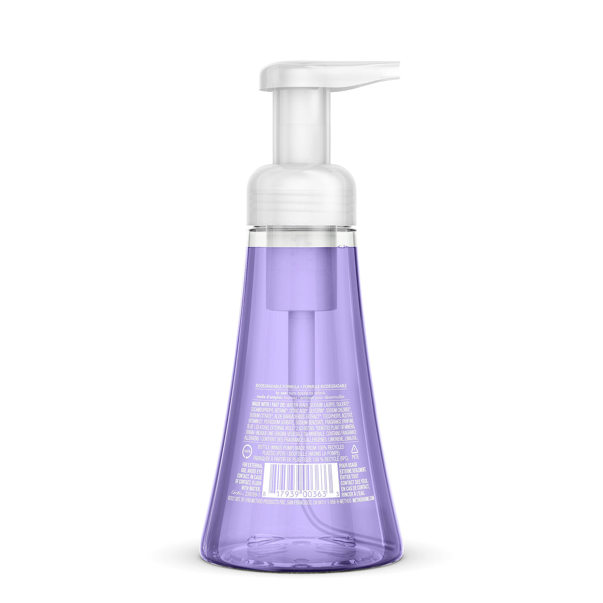 Method Foaming Hand Soap Sea Minerals bottle delivers ocean-fresh scent during washing