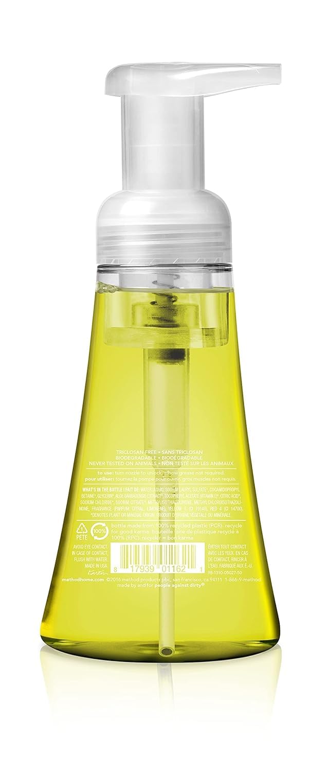 Method Hand Foaming Soap Waterfall bottle showing serene handwashing setup