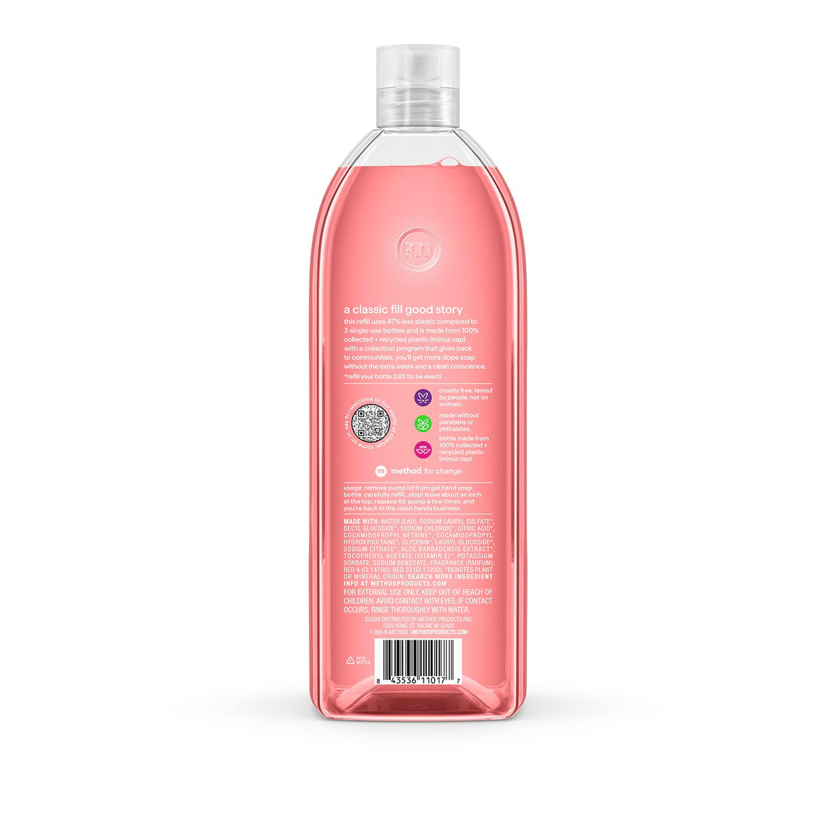 Foaming Method hand wash in action highlighting gentle cleansing