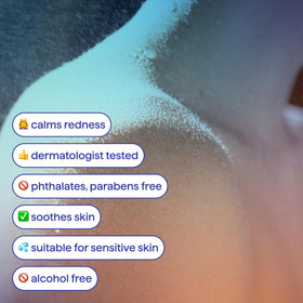 Method Hypochlorous Skin Spritz application demonstrating two-to-three sprays per use