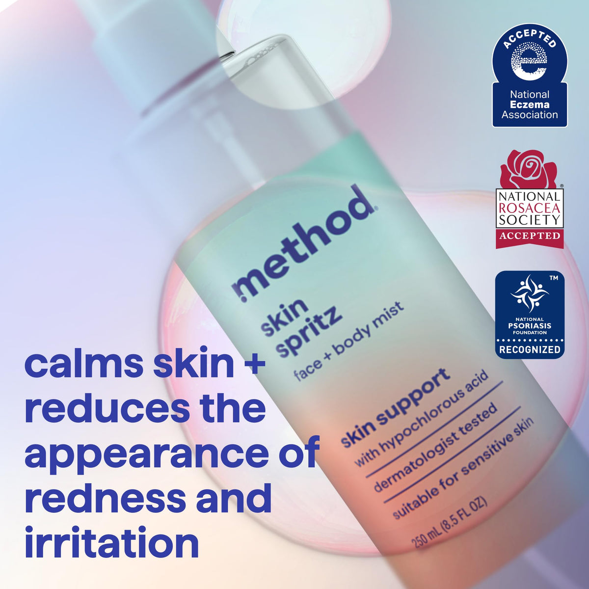Method Hypochlorous Skin Spritz post-workout refreshes and cools skin