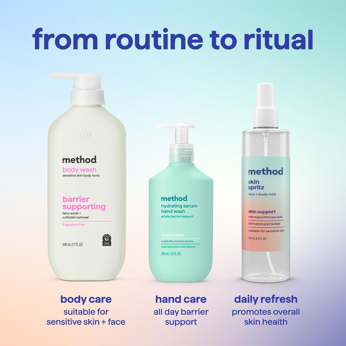 Method Hypochlorous Skin Spritz in 100% recycled plastic bottle