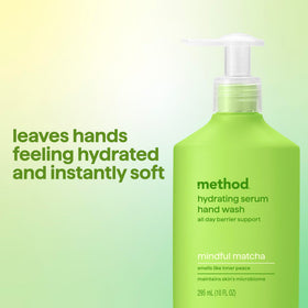 Method ingredient blend featuring coconut, rice milk, and shea butter for moisture.