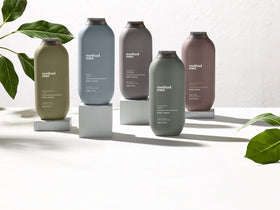 Forest fragrance lingers lightly after shower for a fresh start.