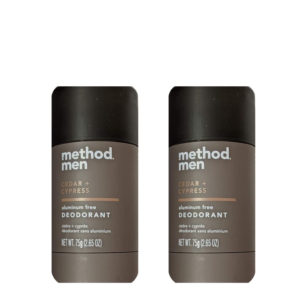 Method Men Cedar and Cypress deodorant stick close up highlighting clean formula for daily use