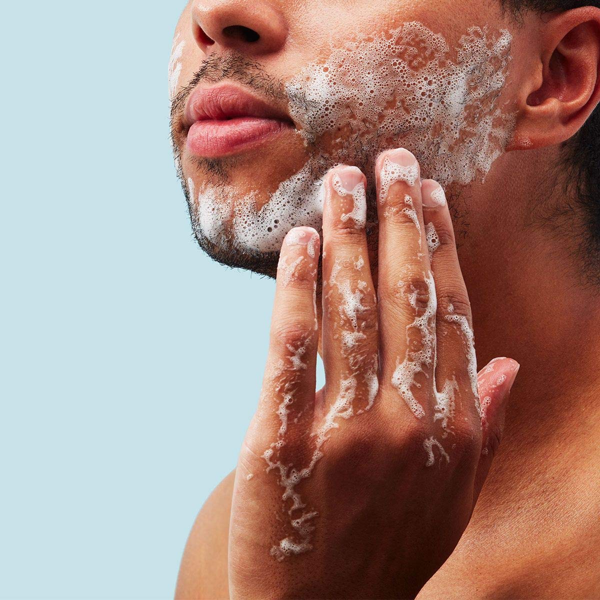 Pump dispense on Method Men Sea + Surf face wash bottle for easy use