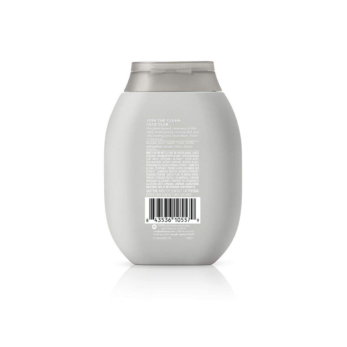 Foam lather of Method Men Sea + Surf face wash showing cleansing action