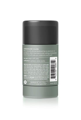 Method Mens Juniper Sage deodorant stick side view for daily wear