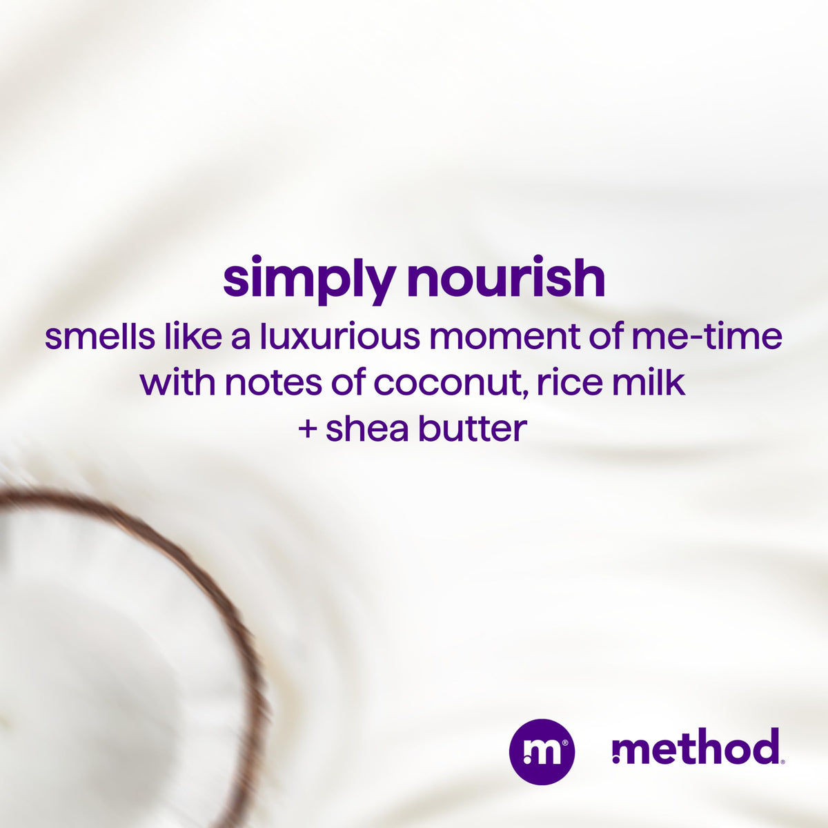Method Simply Nourish packaging uses 80% recycled plastic
