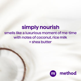Method Simply Nourish packaging uses 80% recycled plastic