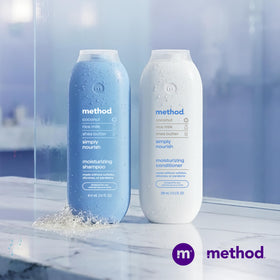 Method Simply Nourish leaves hair with natural shine after use