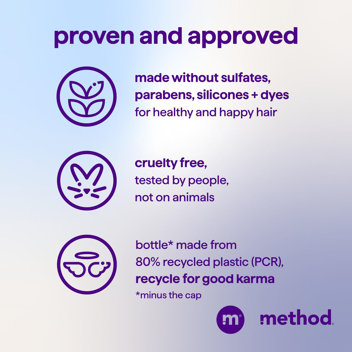 Method Simply Nourish detangles and smooths hair after washing