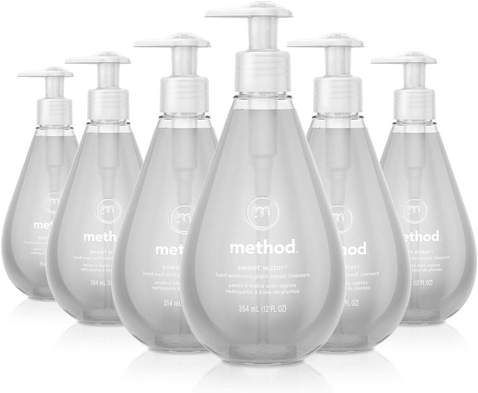 Method Sweet Water 6-pack bottles for family handwashing and daily use