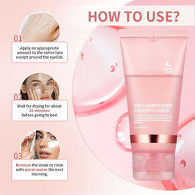 Metiplou collagen mask texture close-up highlighting silky, refreshing feel