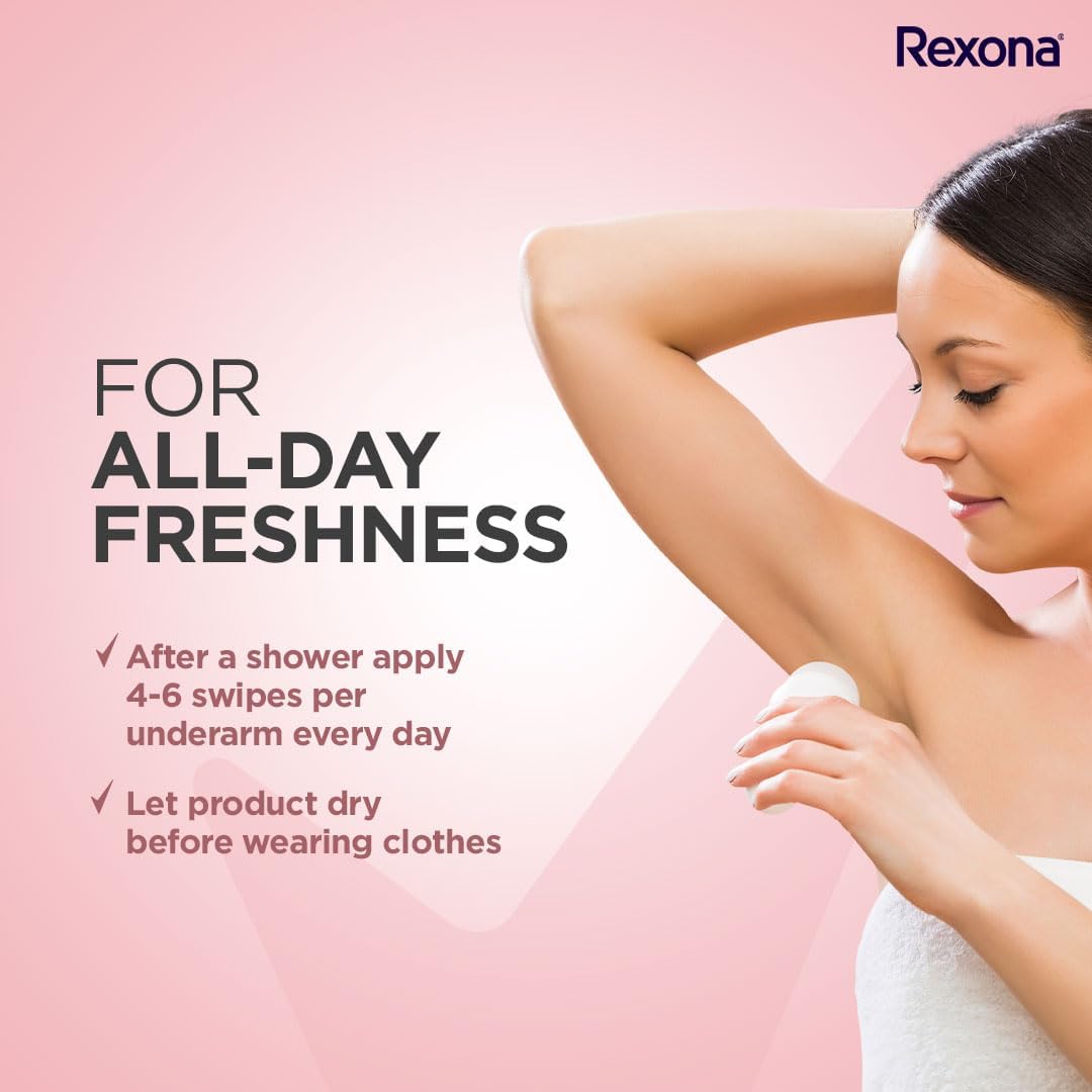 Metrey Herbotech Rexona Fresh Rose roll-on alcohol-free formula for skin comfort