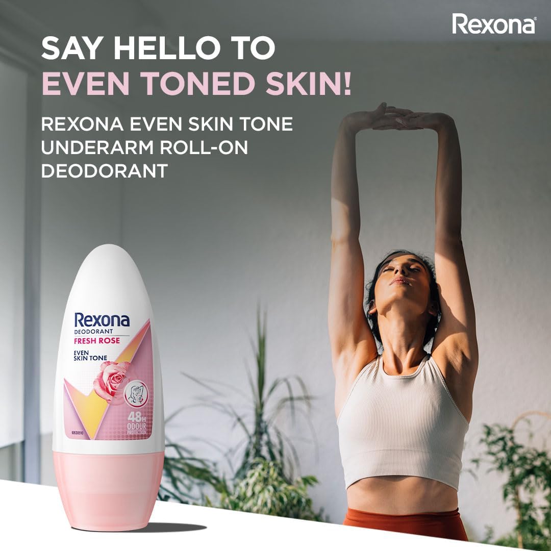 Metrey Herbotech Rexona Fresh Rose roll-on travel-friendly size for on-the-go