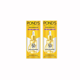 Metrey PONDD-S Sun Miracle Serum bottle front view highlighting SPF 50 PA++ protection
