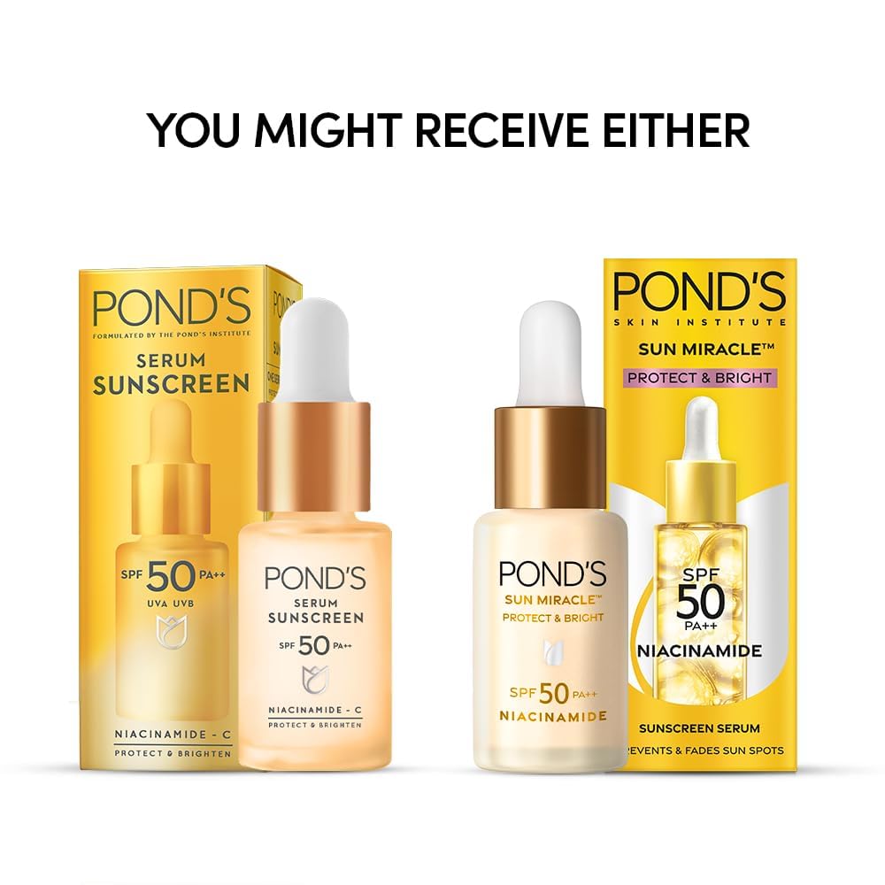 Close-up of SPF 50 PA++ label on Metrey PONDD-S Sun Miracle Serum