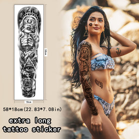 Metuu 3D-effect temporary tattoos add subtle depth.