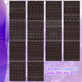 Metuu kit contents include markers, stencils, and guides for creativity.