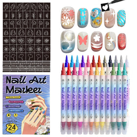 Metuu nail art markers in 24 colors for versatile home design.