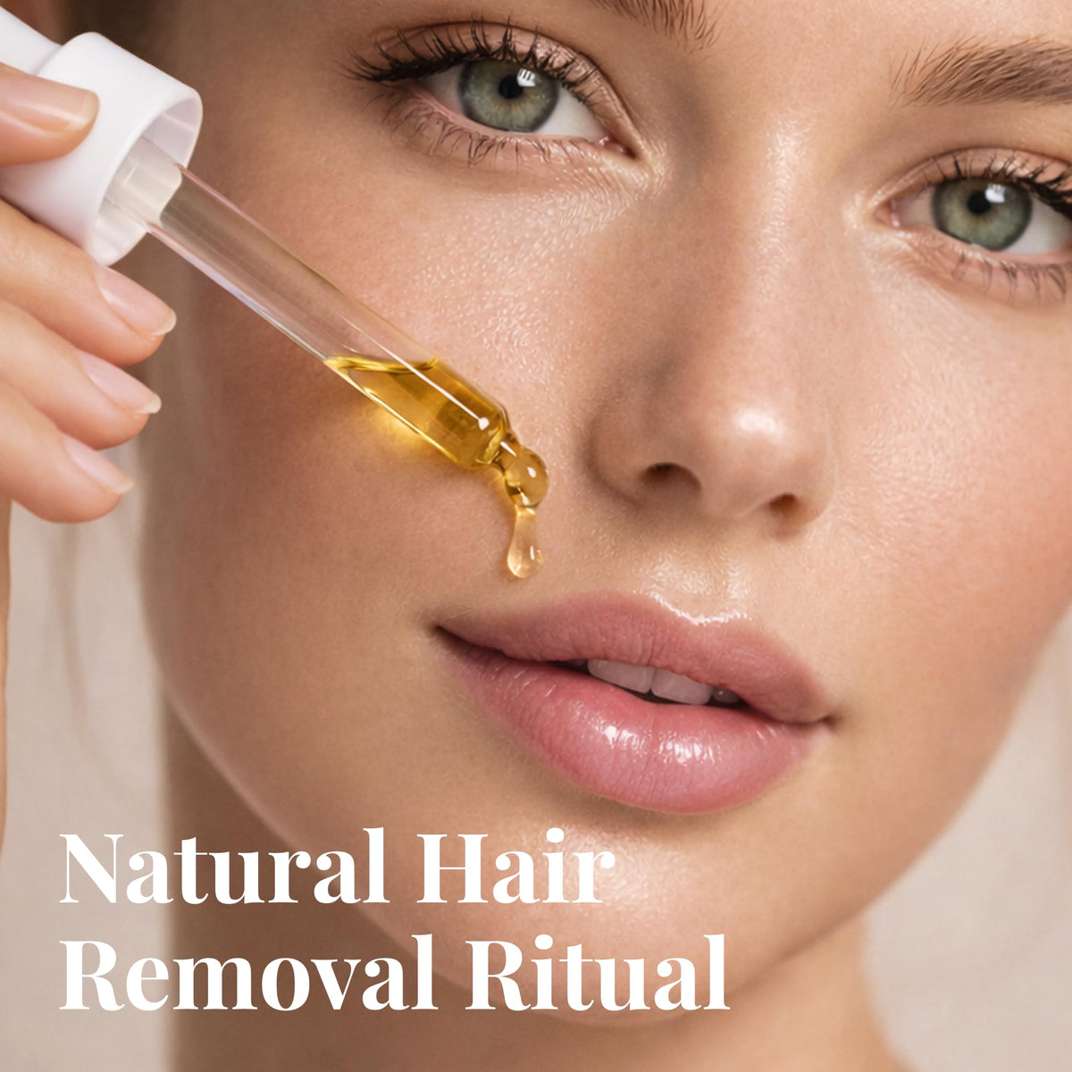 Metyou Cyperus Rotundus Oil being applied to skin for gentle care