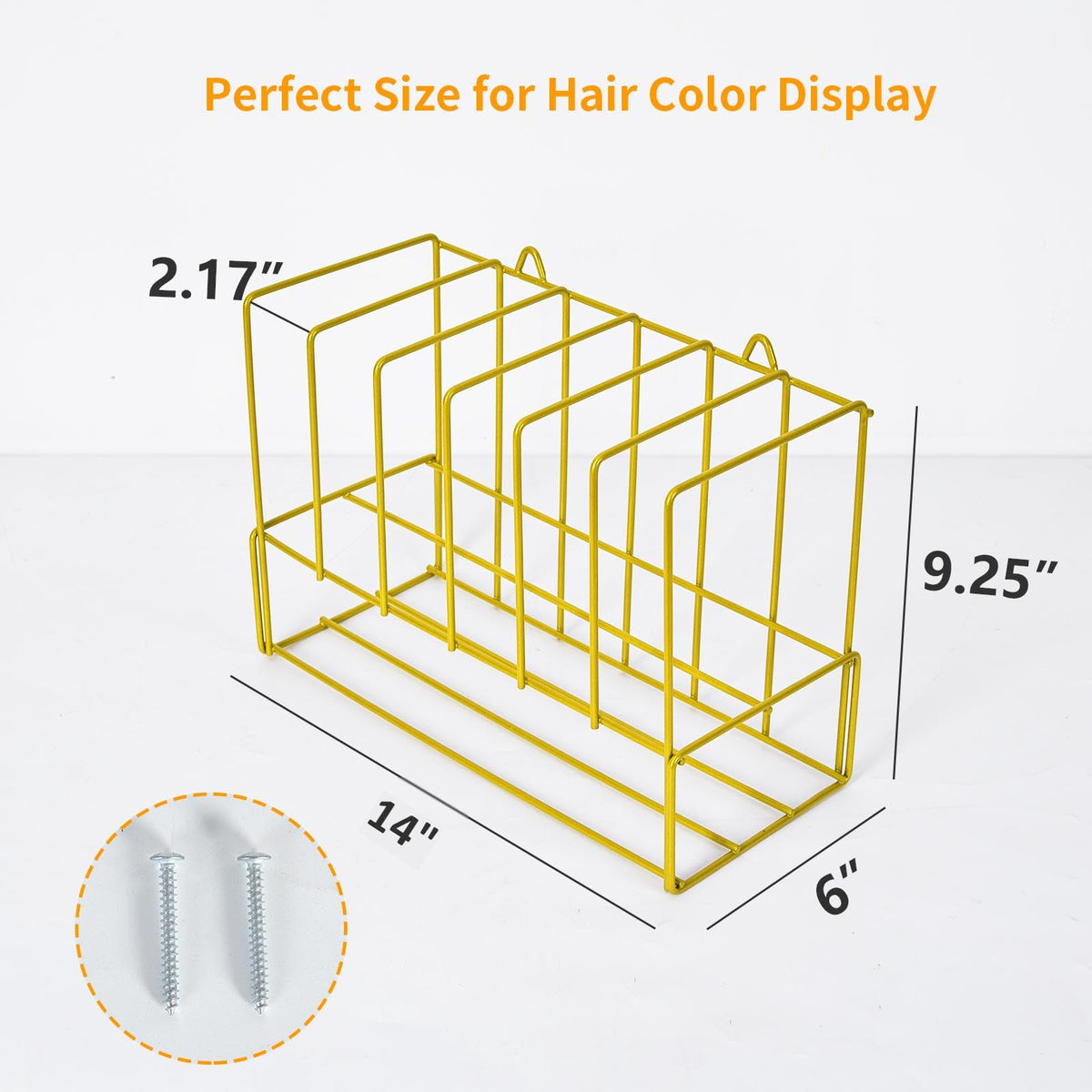 Meudid metal dye tube racks help salons stay organized during busy sessions