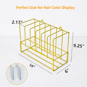 Meudid metal dye tube racks help salons stay organized during busy sessions