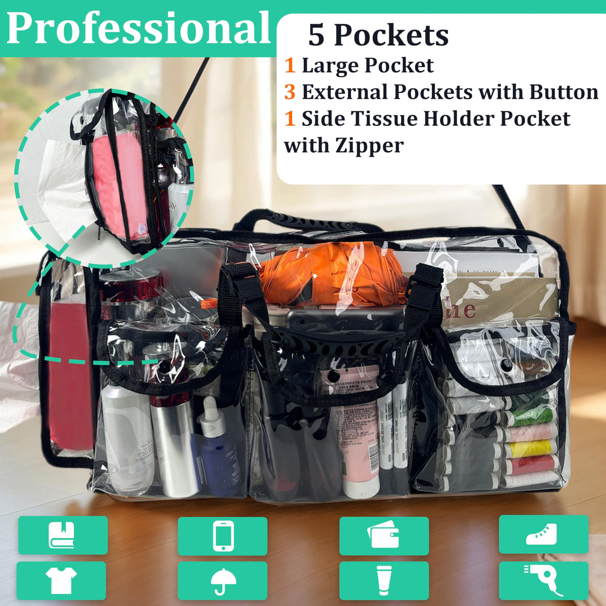 Mewcho adjustable shoulder strap allows comfortable carry for all-day use.