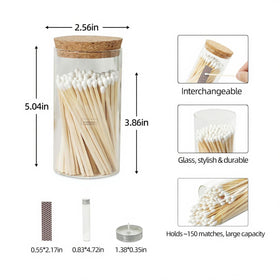 Meya Luxury 10 candles gift pack paired with colored matches for coordinated gifting.