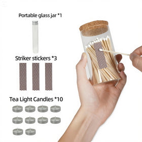 Meya Luxury four-inch long matches ready for safe lighting.