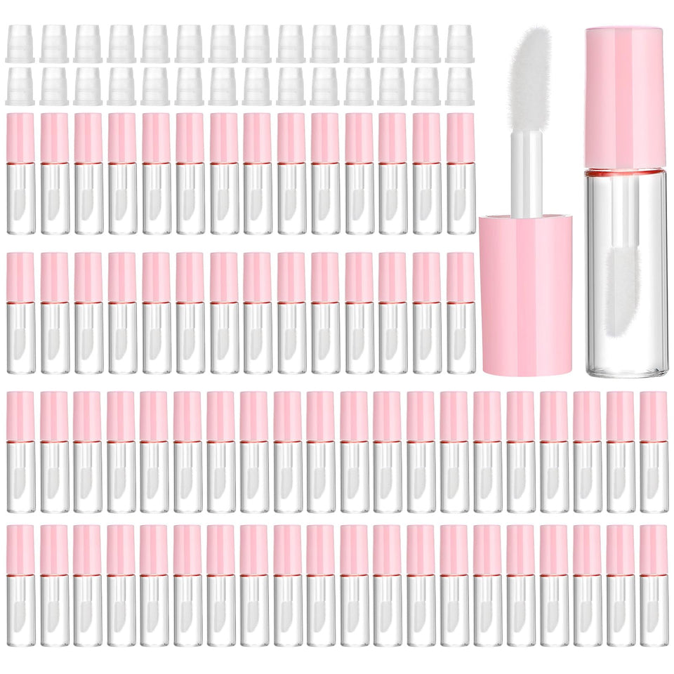 Meyeyaia clear mini lip gloss tubes with wand for precise DIY applications.