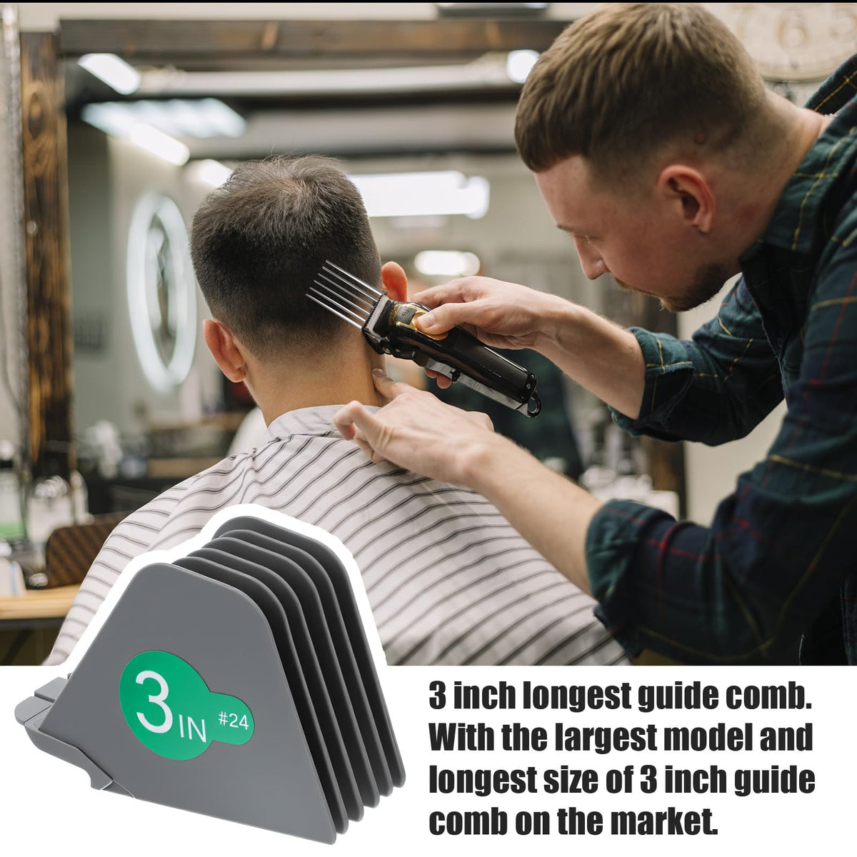 Meyeyaia clipper guards 1.5-inch for gentle, manageable trims