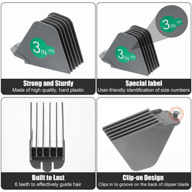 Meyeyaia clipper guards 1.75-inch for tapering with control
