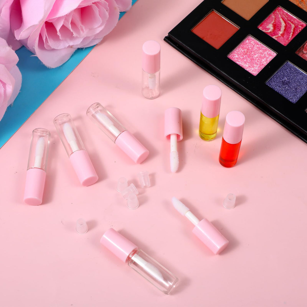 Meyeyaia travel-friendly lip gloss tubes with rubber liner prevent leakage.