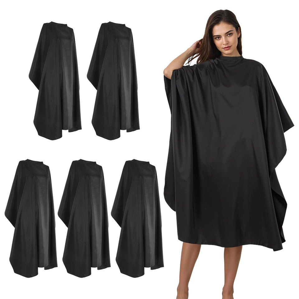 Meyeyaia salon cape offers full coverage to protect clothing during haircuts.