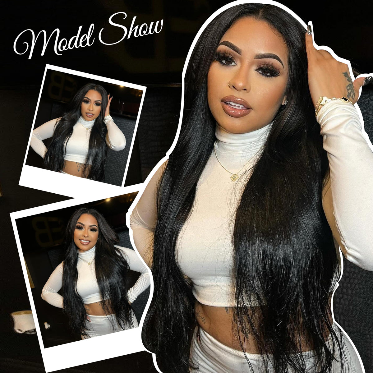 MEYOFUN 18-inch straight Remy hair offers versatile styling without visible seams.