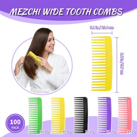 Mezchi polypropene material provides durability with rounded teeth for gentle scalp contact.