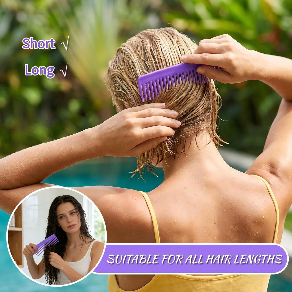 Mezchi detangling combs are ideal for salons, hotels, shelters, and charities.