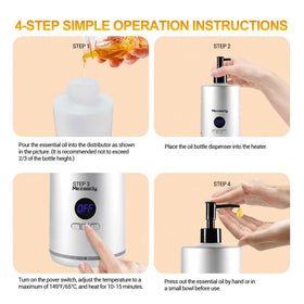 Mezsocly oil warmer ambient light off creates a distraction-free ambiance.